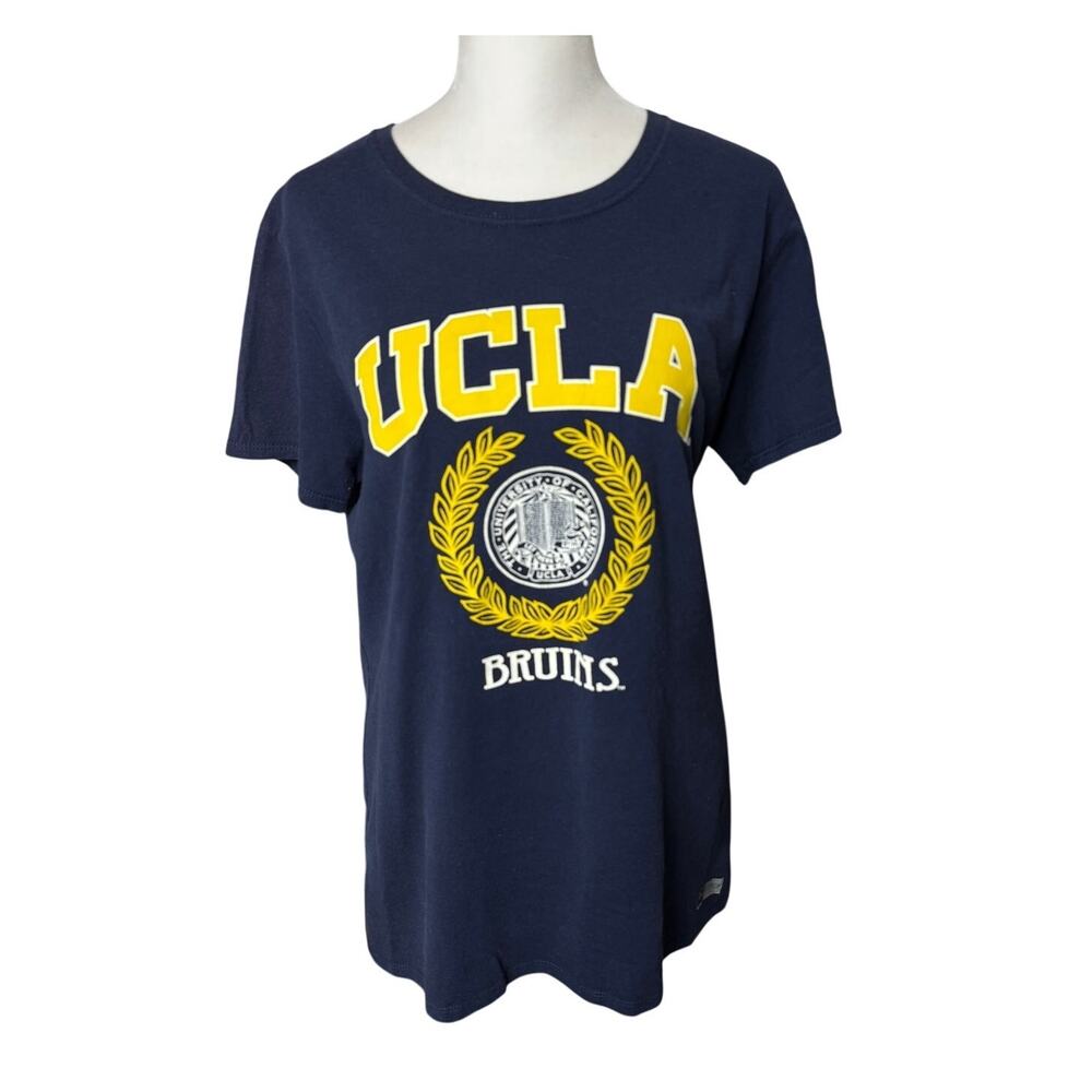UCLA Bruins Russell Athletic Navy Yellow Collegiate Tee Size Large - Picture 2 of 11